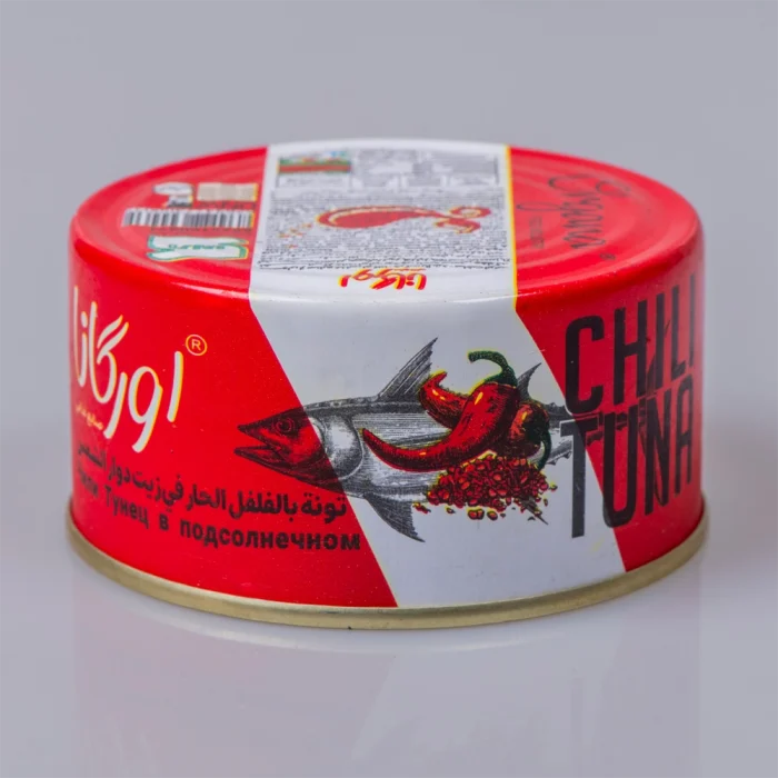 ماهی تن (هوور) در روغن آفتابگردان اورگانا باطعم فلفل